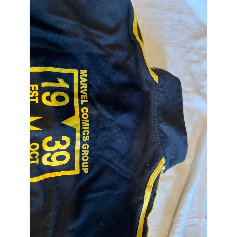 Marvel 80 Years Black and Yellow Full Zip‎ Lightweight Jacket